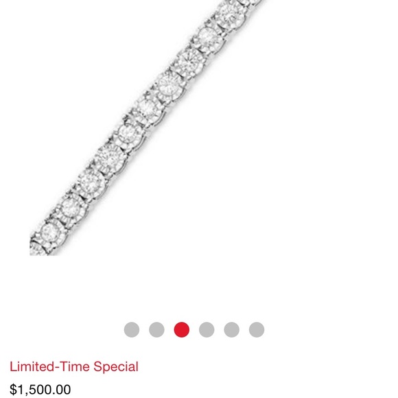 Diamond BoLo Bracelet in Sterling Silver. - Picture 3 of 3